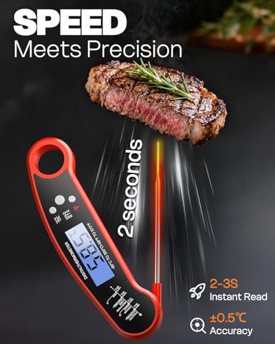 Digital Meat Thermometer – Instant Read Food & Cooking Thermometer